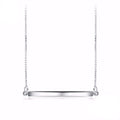 Sterling Silver Bar Pendant Necklaces