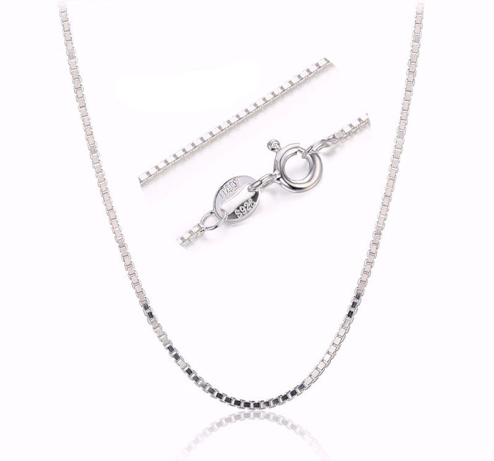 Sterling Silver Box Chain Necklace