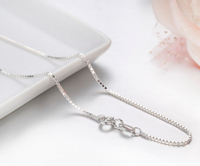 Sterling Silver Box Chain Necklace