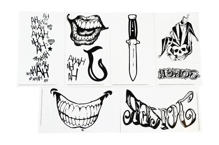 Suicide Squad The Joker Water Transfer Body Tattoos-tvso