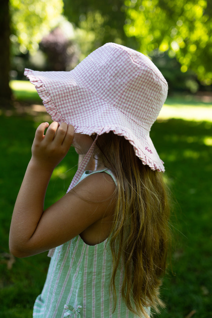 Summer hat - Vichy Pink