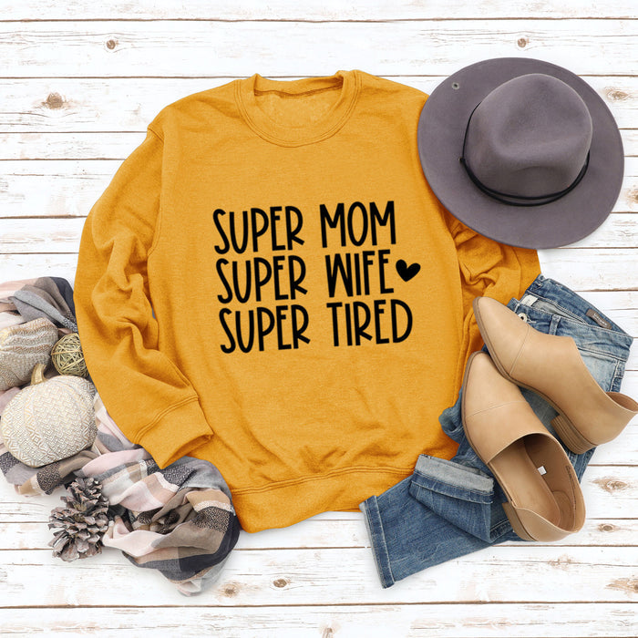 Yellow sweater (black font) / S
