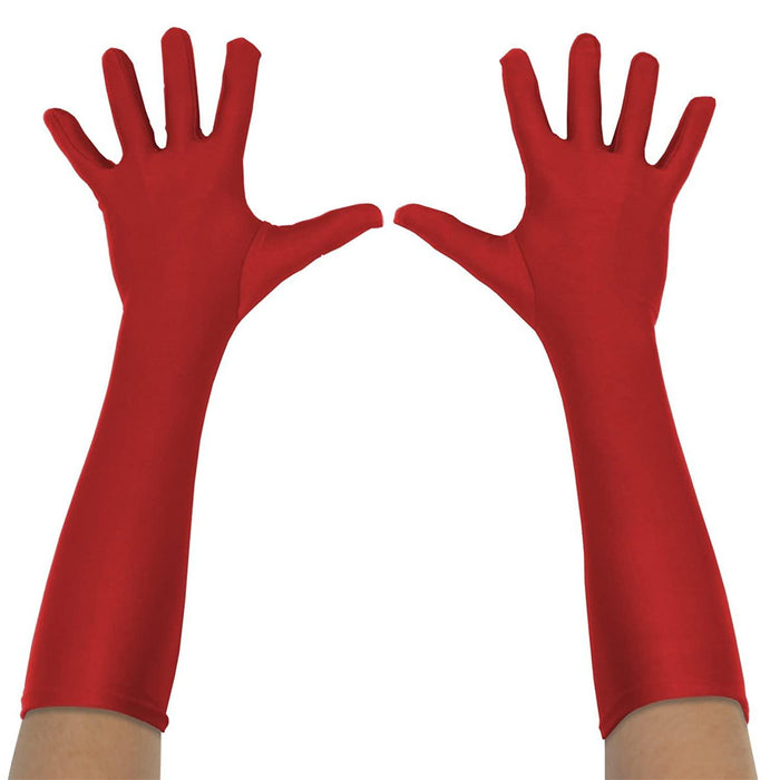 Superhero Long Costume Gloves in Assorted Colors - TVStoreOnline