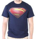 Superman Man of Steel Shield Logo T-shirt-tvso