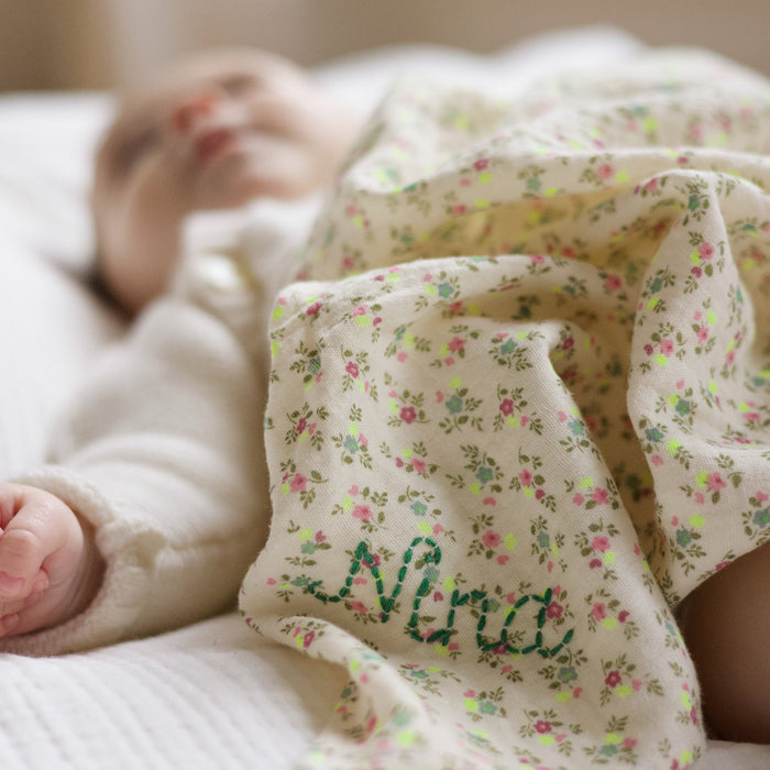 Swaddles Flowers Fluo & Green - Set of 2