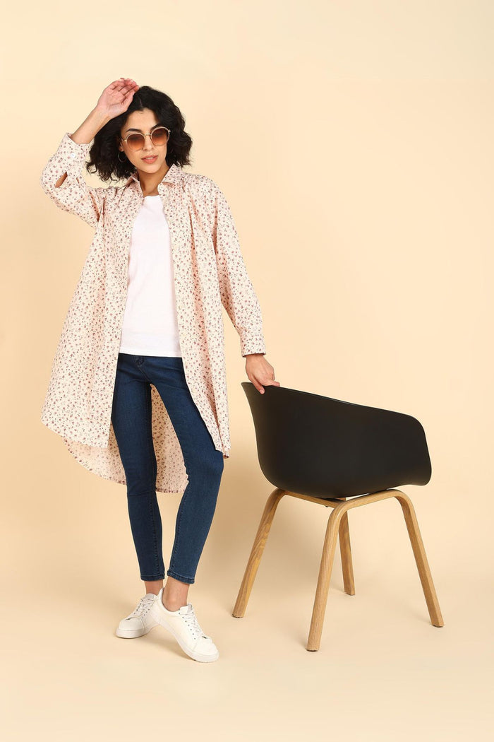 Side Profile of Stylish Nursing Dress showing Nursing Access & Fit