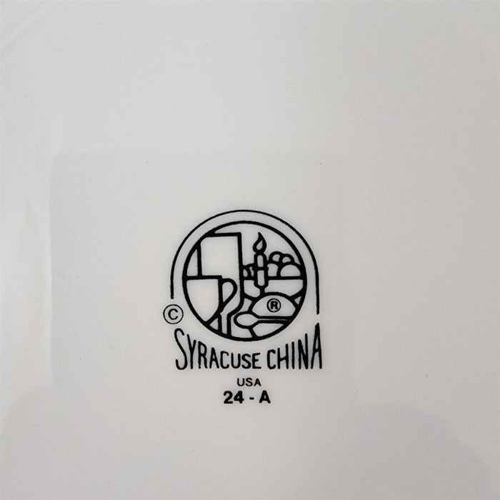 Syracuse Cascade White 4 Dinner Plate Set Japan Dinnerware Tableware 9 5/8"