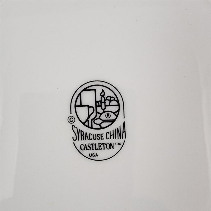 Syracuse Castleton White 2 Dinner Plate Set Japan Dinnerware Tableware 9 3/4"