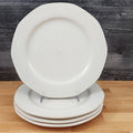 Syracuse Castleton White 4 Dinner Plate Set Japan Dinnerware Tableware 9 3/4"