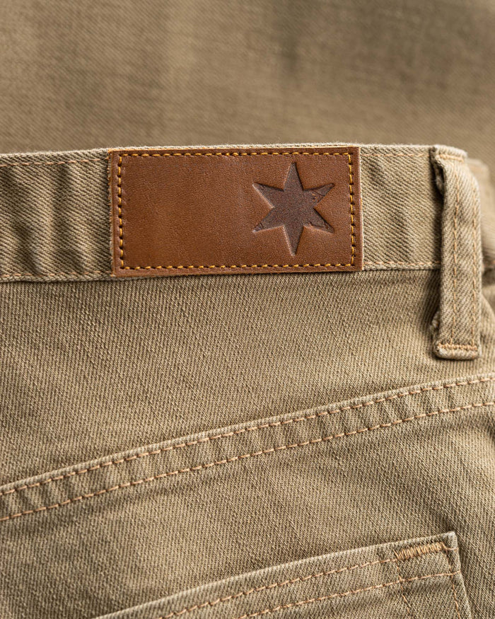 Tailored Fit Khaki Stretch Denim Jeans Men's Jeans