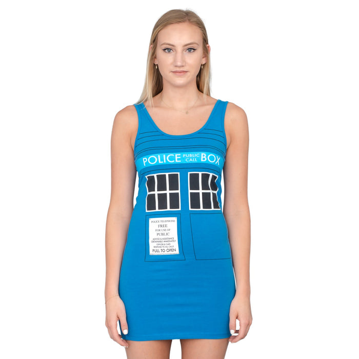 TARDIS Police Box Costume Tank Dress