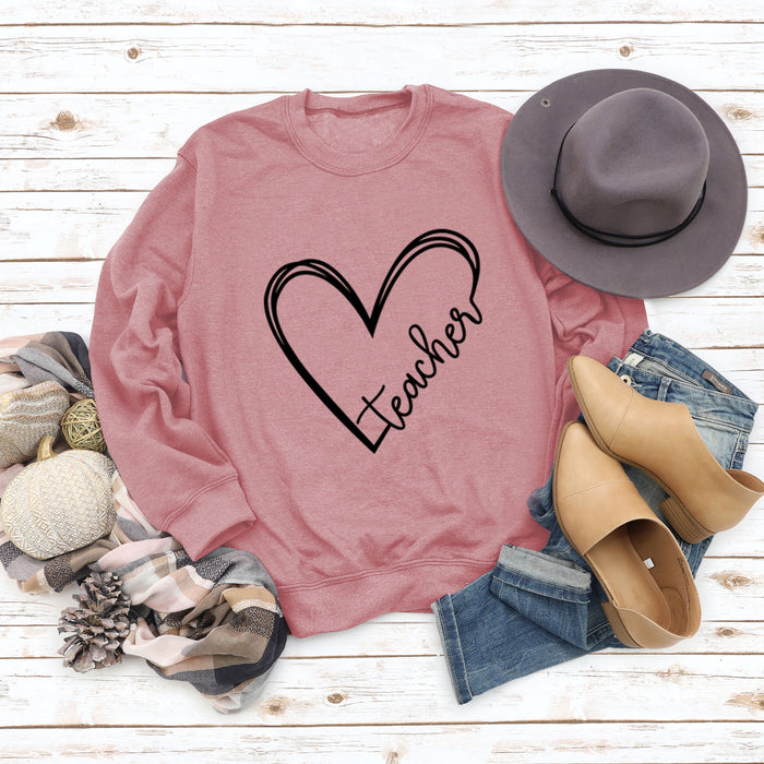 Rose gold sweater (black font) / S