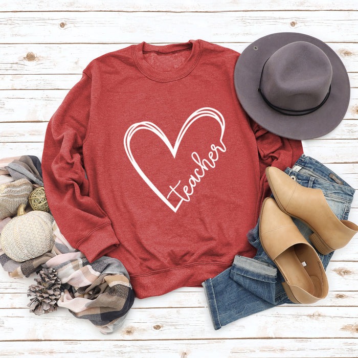 Red sweater (white font) / S