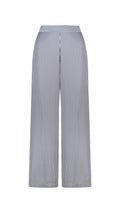 TENCEL™ Edit Blue Stripe Lounge Trousers – front view – TENCEL™ – ANNA HORA