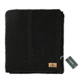 Black Custom tentree Organic Cotton Cable Blanket - Corporate Gifts