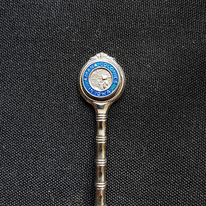 The Amana Colonies Village Collectible Travel Souvenir Spoon German Iowa 4.5"