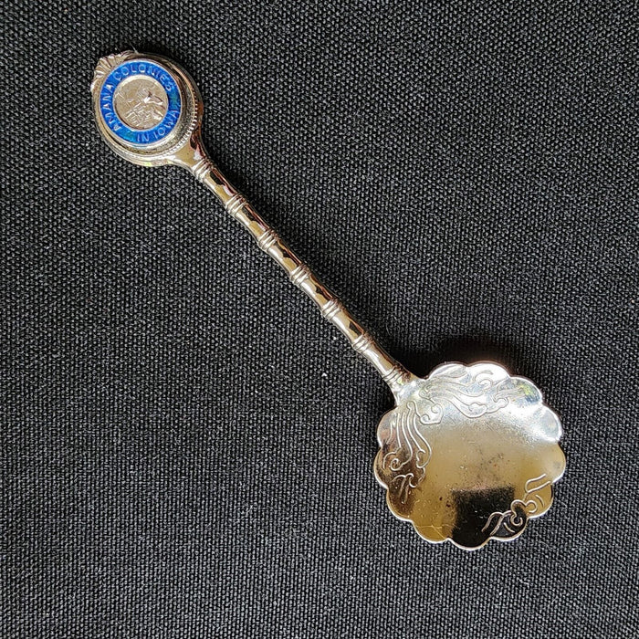 The Amana Colonies Village Collectible Travel Souvenir Spoon German Iowa 4.5"