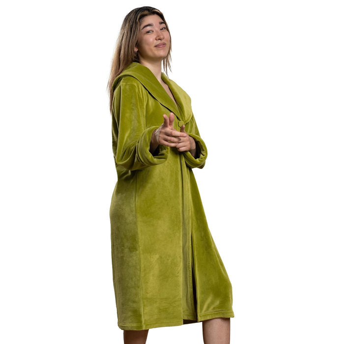 The Dude and Maude Robe Cosplay Full Length Long Olive Green Robe - TVStoreOnline