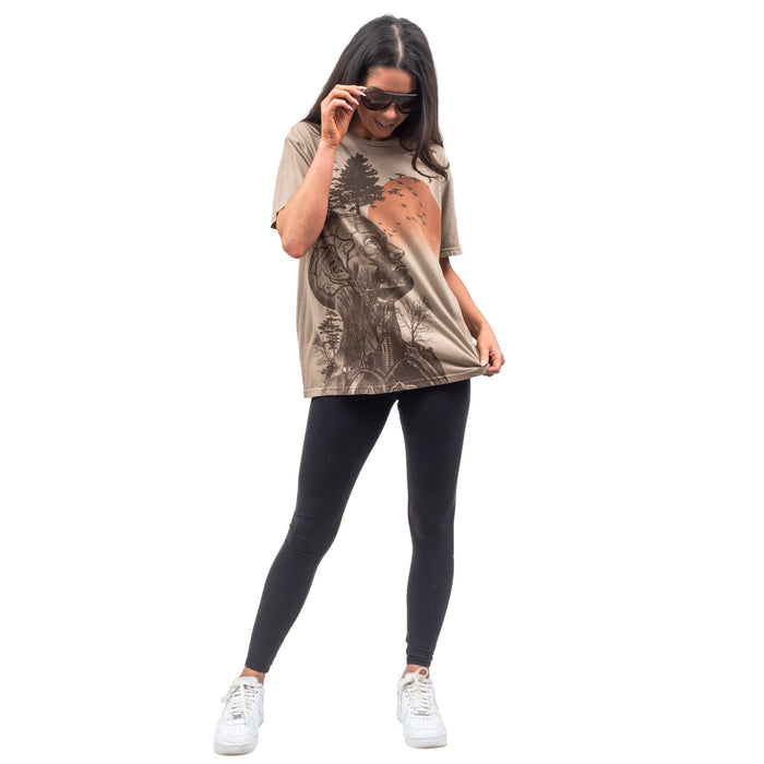 The Hangover Alan Human Tree Dark Khaki T-Shirt