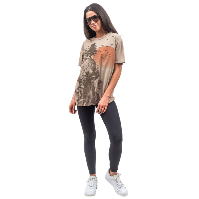 The Hangover Alan Human Tree Dark Khaki T-Shirt