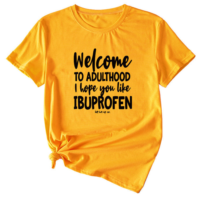 Mustard yellow (black font) / S