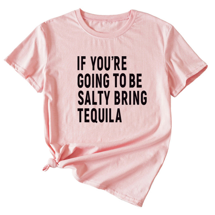 Pink (black font) / S