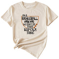 The Letters I'm A Basketball Mom Round Neck Short Sleeves