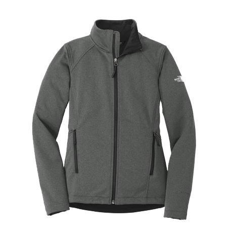 Charcoal Grey / SM Custom The North Face Ladies Ridgewall Soft Shell Jacket - Corporate Gifts