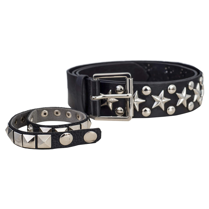 The Queen of Music Studded Belt and Armband Costume Accessory