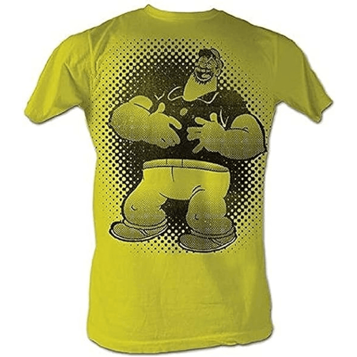 The Sailor Man Brutus Bluto Laughing Adult Yellow T-Shirt - TVStoreOnline