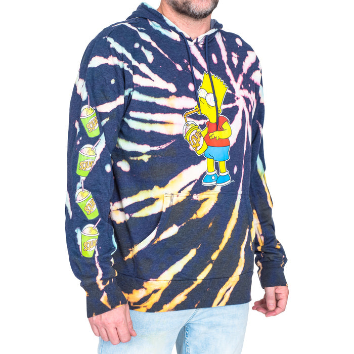The Simpsons Bart Squishee Drink Pull Over Hoodie Sweatshirt