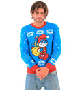 The Smurfs Papa Smurf As Santa Ugly Christmas Sweater-tvso