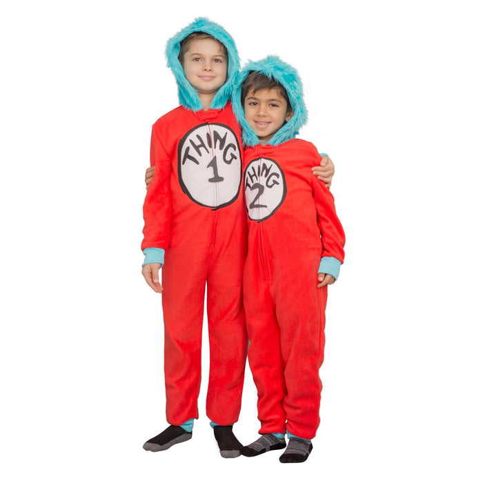 Thing 1 to 6 Interchangeable Patches Kids Union Suit