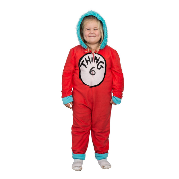 Thing 1 to 6 Interchangeable Patches Kids Union Suit