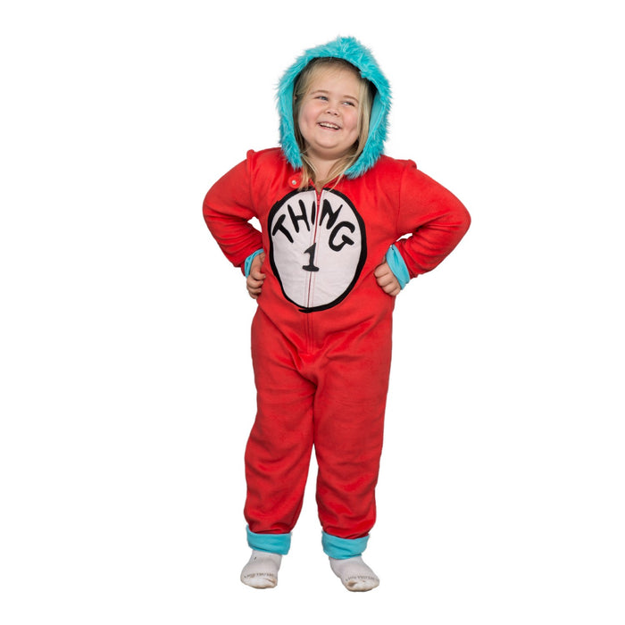 Thing 1 to 6 Interchangeable Patches Kids Union Suit