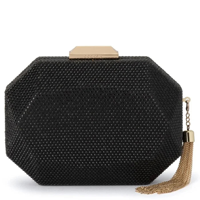 Tilly Hotfix Clutch with Tassel - SODA Fashion Haus