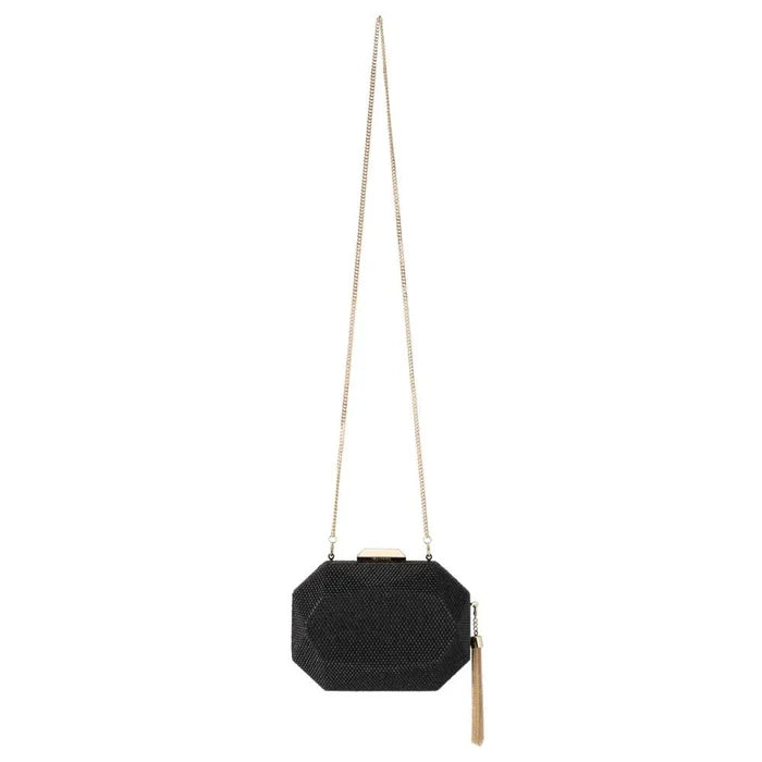 Tilly Hotfix Clutch with Tassel - SODA Fashion Haus