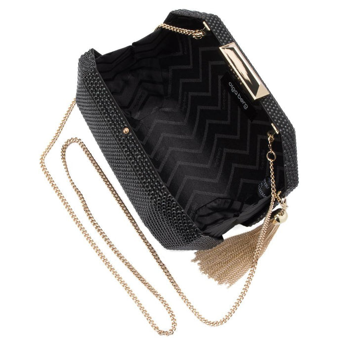 Tilly Hotfix Clutch with Tassel - SODA Fashion Haus
