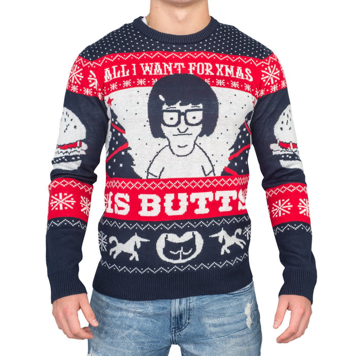 Tina All I Want for Xmas...Bob's Burgers Funny Christmas Sweater
