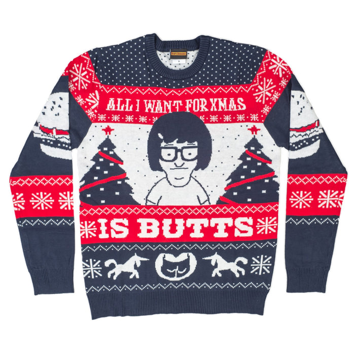 Tina All I Want for Xmas...Bob's Burgers Funny Christmas Sweater