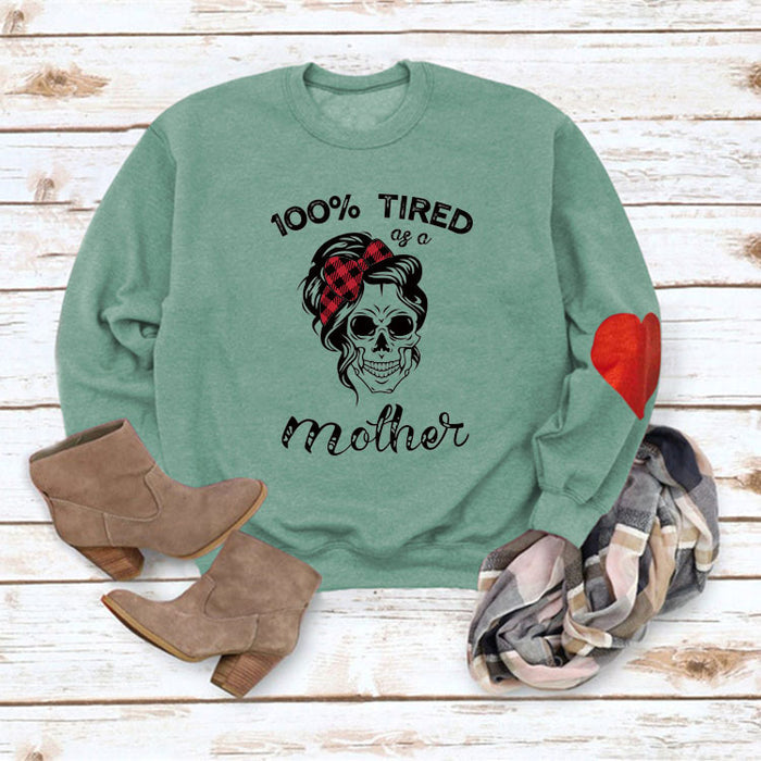 Light green love sweater (black word color picture) / S