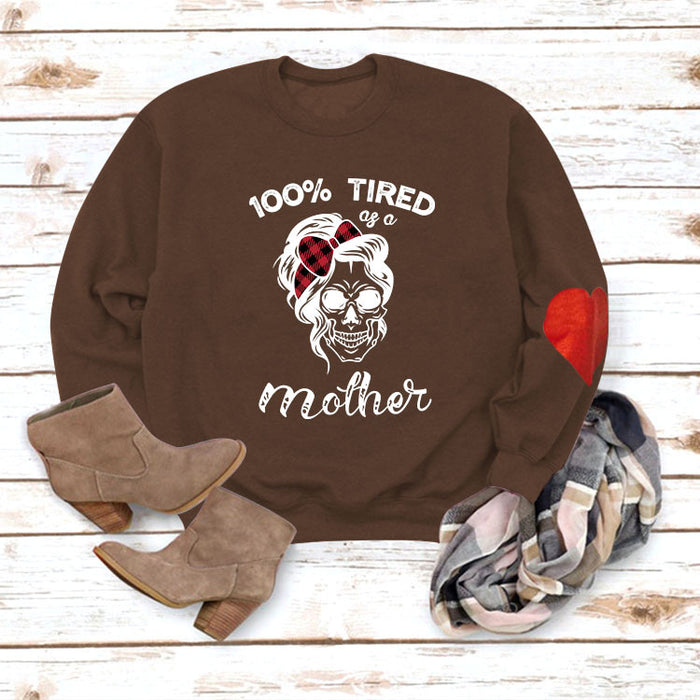 Coffee color love sweater (white color picture) / S