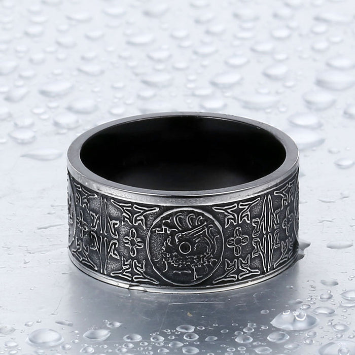 Titanium Chinese-style Ring