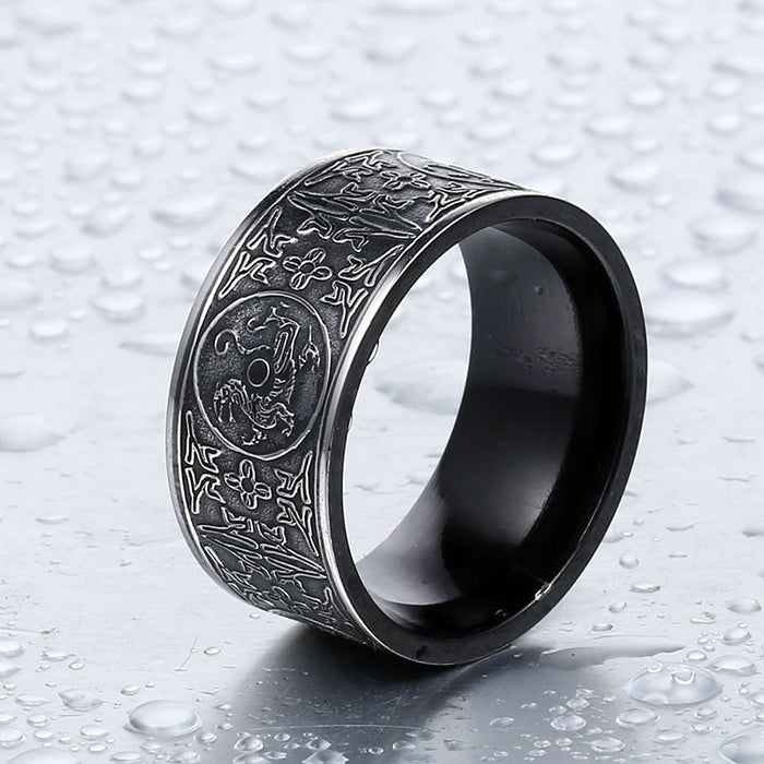 Titanium Chinese-style Ring
