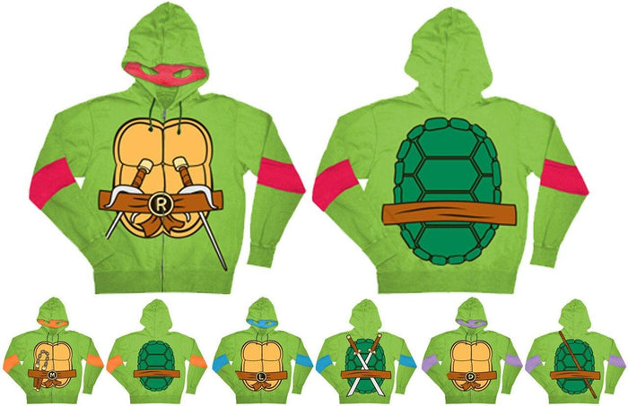TMNT Costume Hooded Sweatshirt with Detachable Eye Mask-tvso