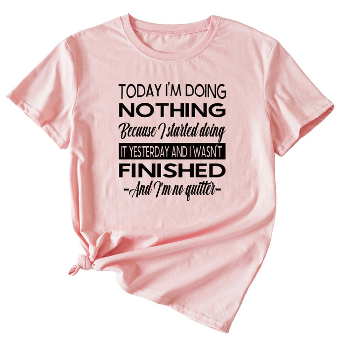 Pink (black font) / S