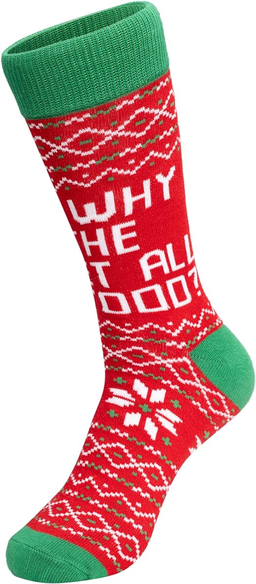 Todd and Margo Christmas Vacation Movie Funny Quote Adult Socks - TVStoreOnline