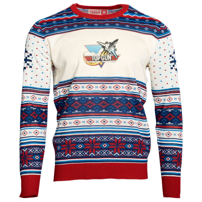 Top Gun Fighter Jet Christmas Sweater - TVStoreOnline