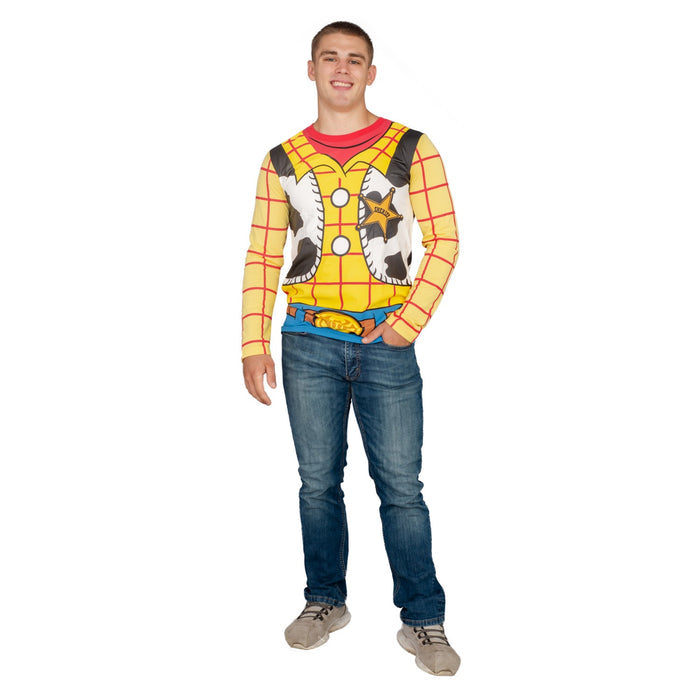 Toy Story Sheriff Adult Long Sleeve Halloween Cosplay Costume Shirt