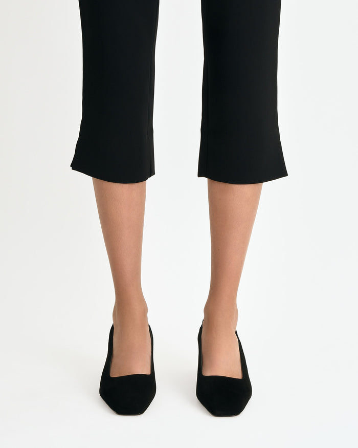 TREY LOW HEELS BLACK SUEDE